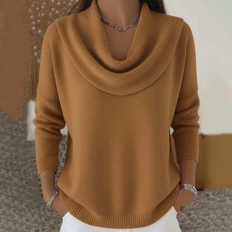 🔥【S–3XL】Új őszi és téli egyszínű kötött női felső, puha és kényelmes