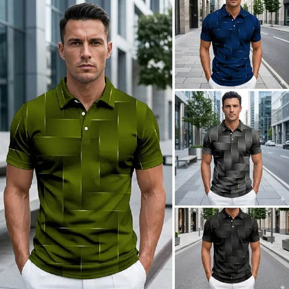✨【S–5XL】2026 Letnia męska koszula z krótkim rękawem i modnym nadrukiem – dopasowany krój, przewiewna i wygodna