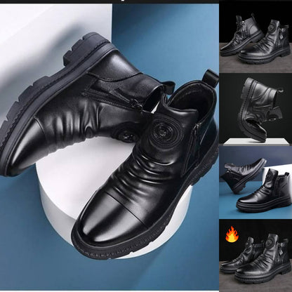 🔥⏳【39-44】2025 nove visokokvalitetne moderne muške čizme od prave kože ručno izrađene